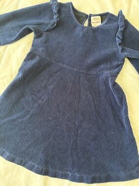Hanna Andersson Navy Blue Corduroy Long Sleeve Girl’s Dress